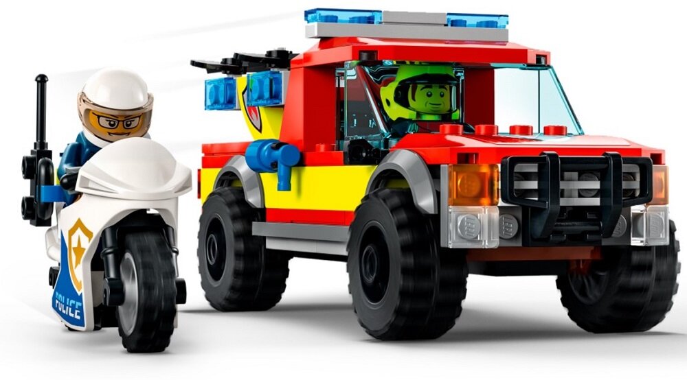 LEGO City Akcja strażacka i policyjny pościg 60319 Bezpieczeństwo przede wszystkim 
