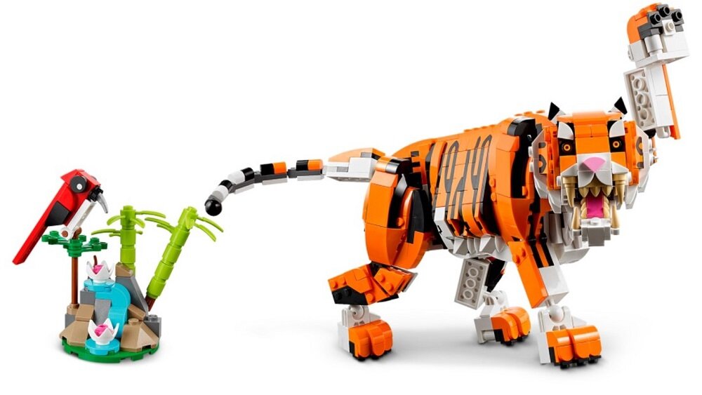 LEGO Creator Majestatyczny tygrys 31129 Trzy modele zwierząt w jednym zestawie