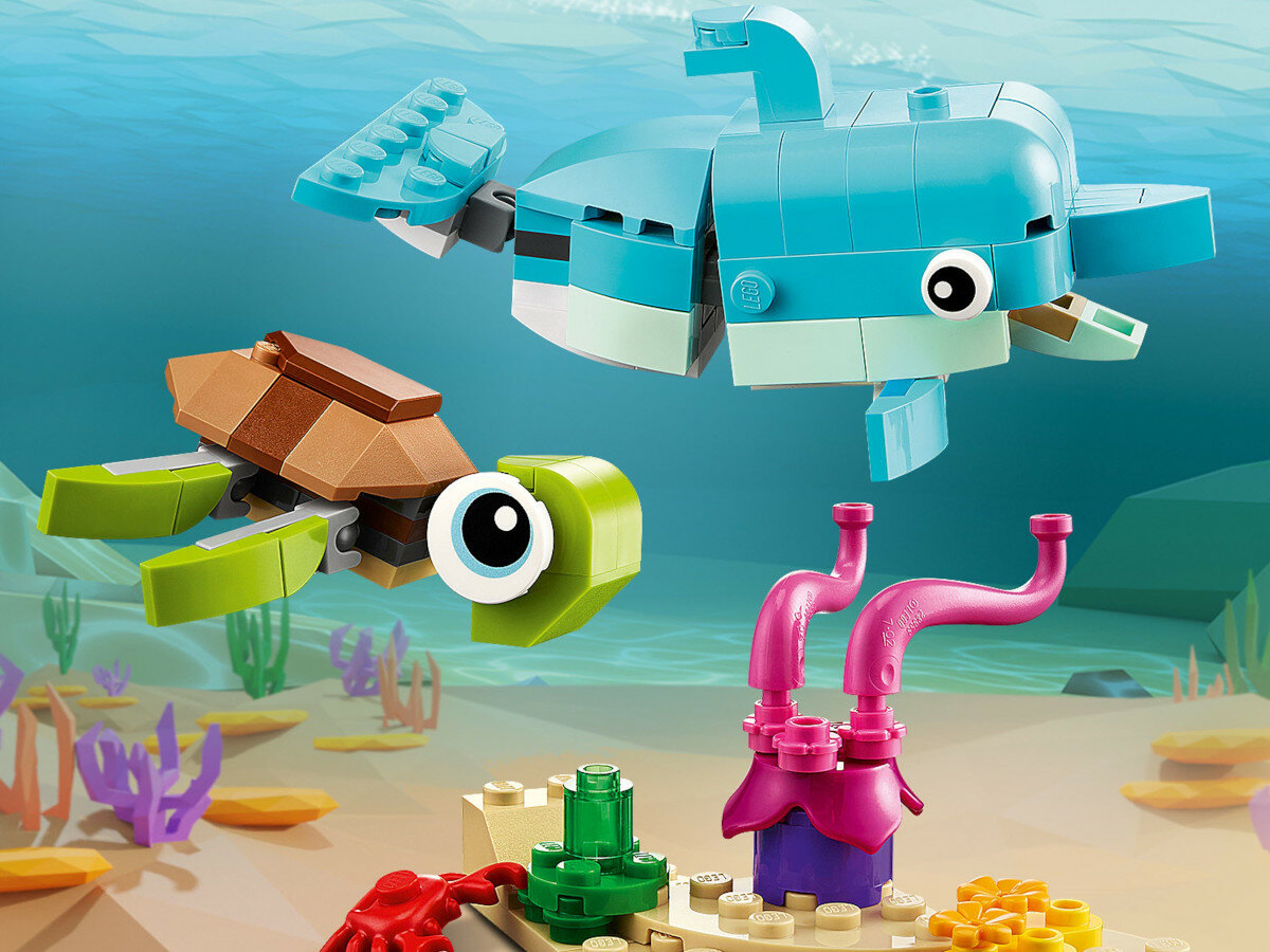 LEGO Creator Delfin i żółw 31128 wyglad