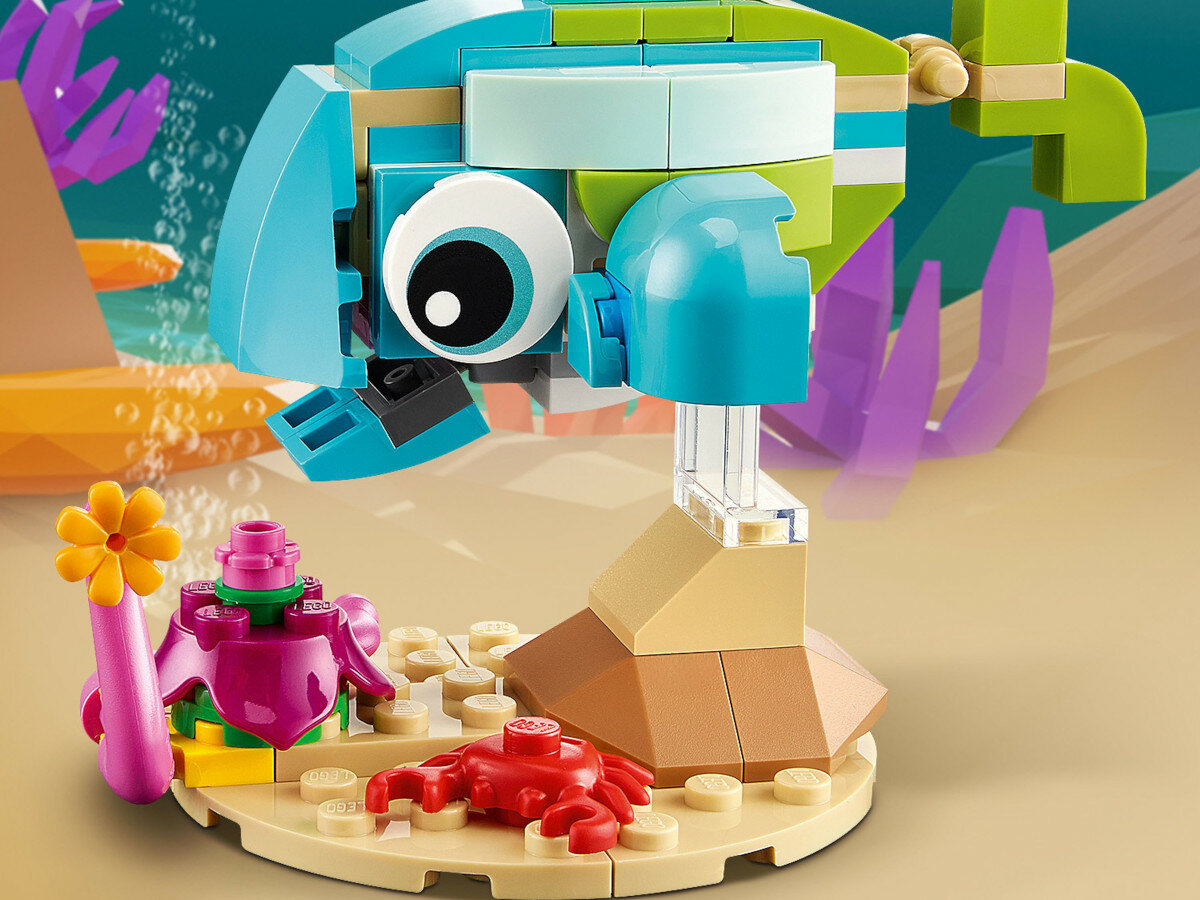LEGO Creator Delfin i żółw 31128 modele budowanie