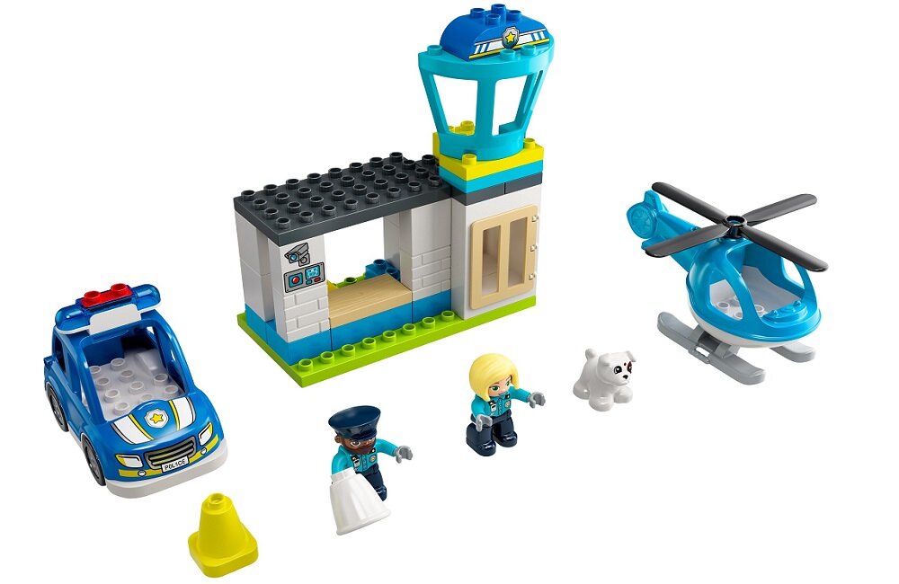 LEGO Duplo Posterunek policji i helikopter 10959 Realistyczne detale