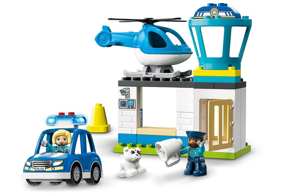 LEGO Duplo Posterunek policji i helikopter 10959 Pomoc w rozwoju życiowych umiejętności
