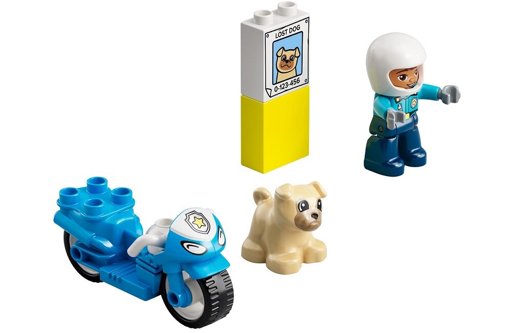 LEGO Duplo Motocykl policyjny 10967 Nauka przez zabawę dla maluchów