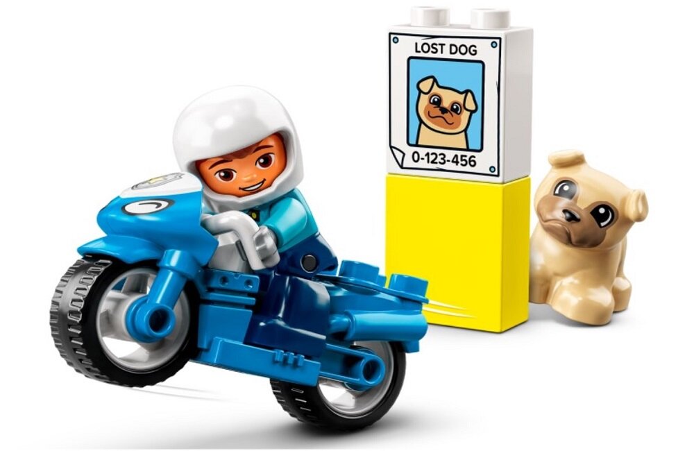 LEGO Duplo Motocykl policyjny 10967 Pomoc w rozwoju życiowych umiejętności