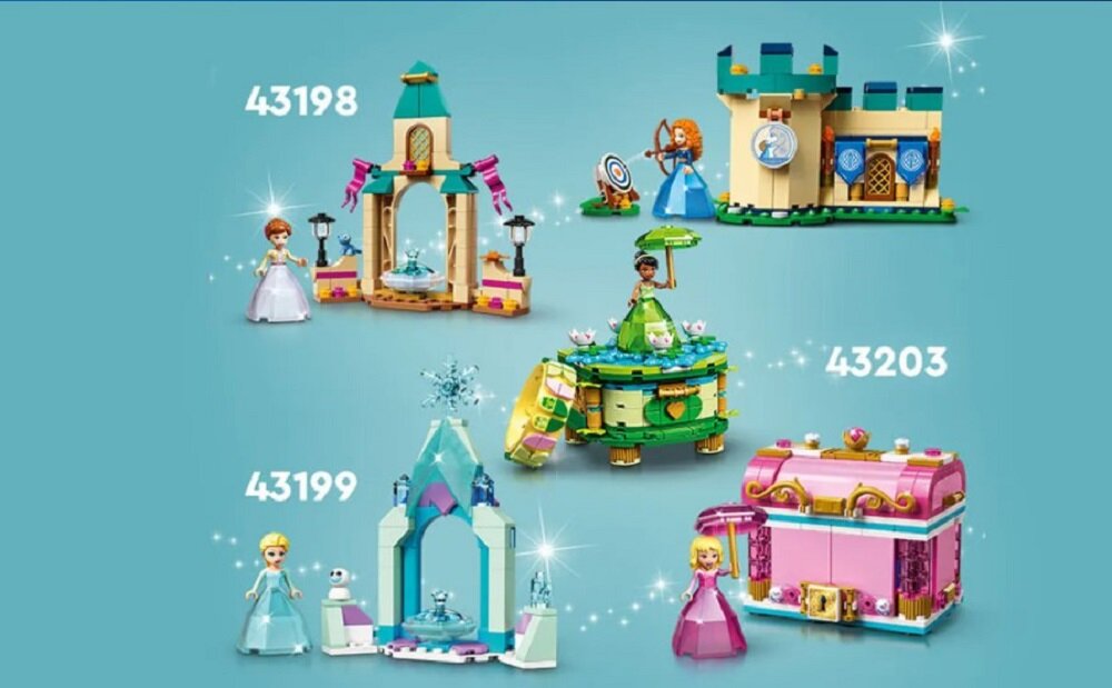 LEGO Disney Dziedziniec zamku Elzy 43199 Nauka przez zabawę