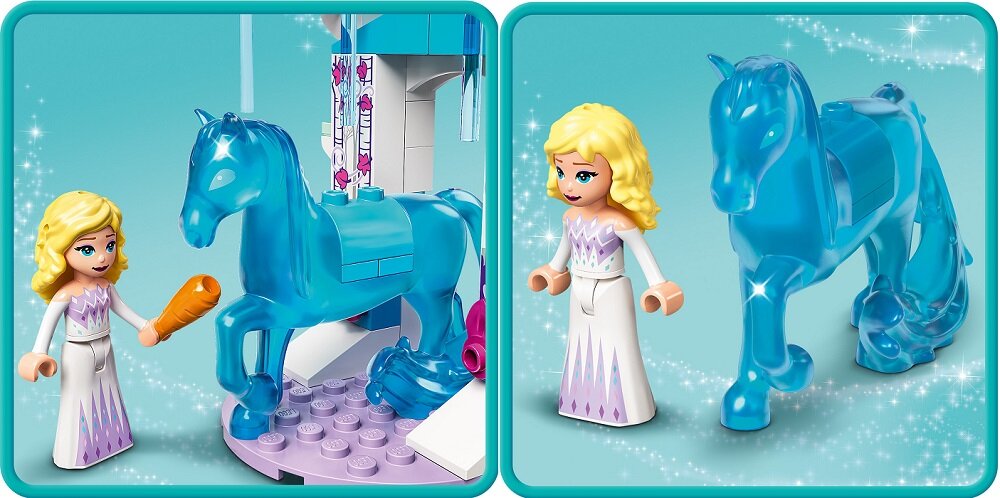 LEGO Disney Elza i lodowa stajnia Nokka 43209 Zabawa, budowanie i nauka