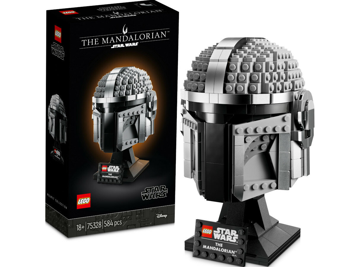 LEGO Star Wars Hełm Mandalorianina 75328 zawartosc zestawu