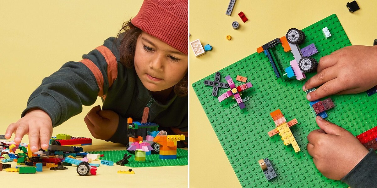 LEGO Classic zielona płytka konstrukcyjna Fundament kreatywnej zabawy Urozmaicenie dziecięcej zabawy