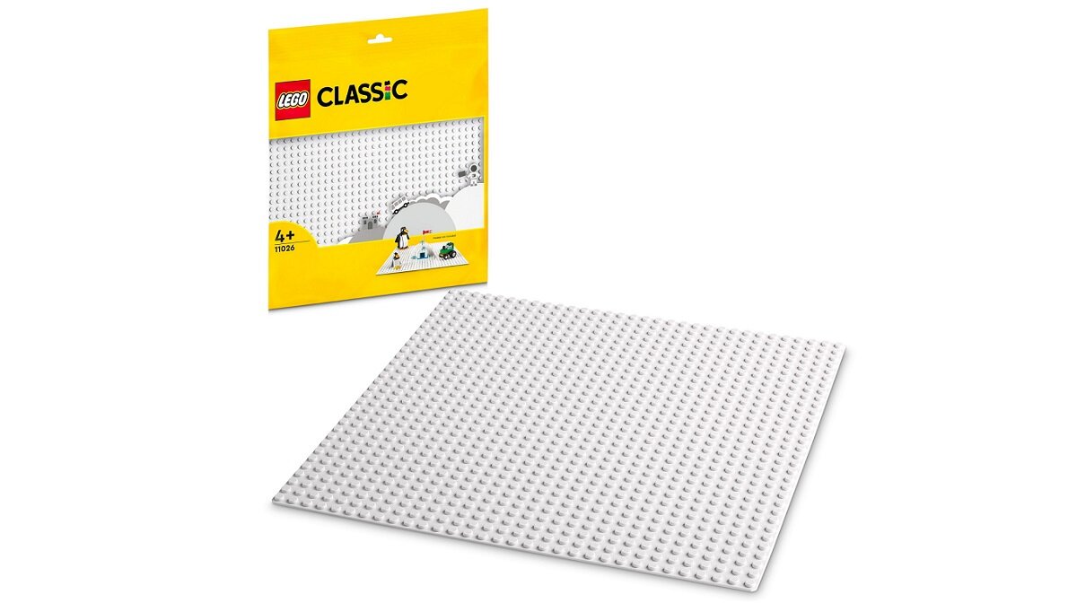 LEGO Classic Biała płytka konstrukcyjna Wygodne opakowanie