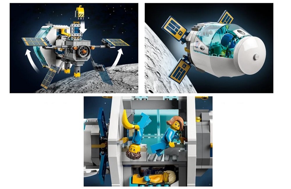 LEGO City Stacja kosmiczna na Księżycu 60349 Zaprojektowana do kreatywnej zabawy 