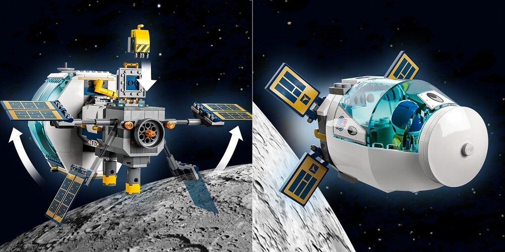LEGO City Stacja kosmiczna na Księżycu 60349 Pomoc w rozwoju życiowych umiejętności