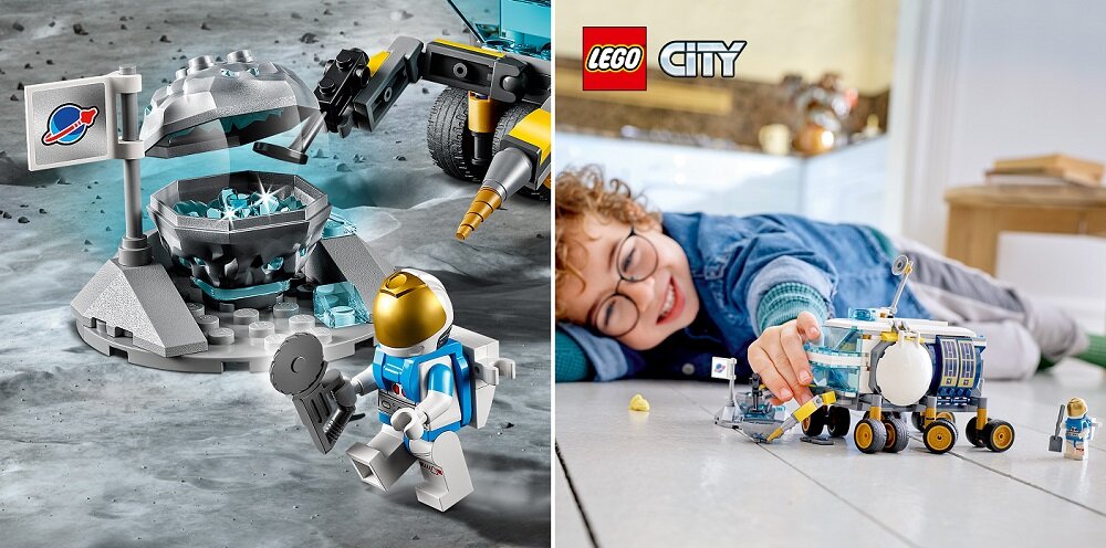 LEGO City Łazik księżycowy 60348 Dla sześciolatków i starszych dzieci
