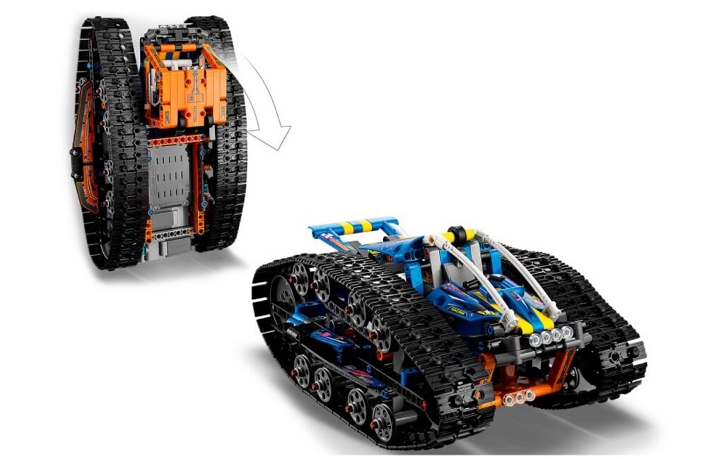 LEGO Technic Zmiennokształtny pojazd sterowany przez aplikację 42140 Zmiennokształtny pojazd sterowany przez aplikację Nie lada gratka dla małych konstruktorów