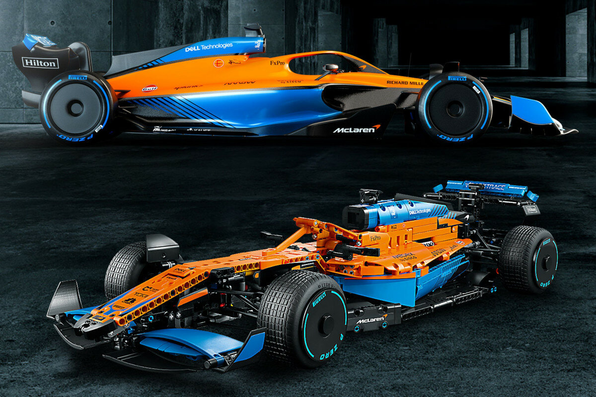 LEGO Technic Samochód wyścigowy McLaren Formula 1 42141 naklejki