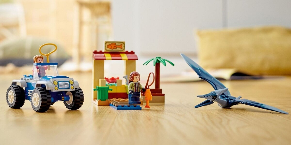 LEGO Jurassic World Pościg za pteranodonem 76943 Zabawka dla małych wielbicieli dinozaurów Wiele godzin zabawy pobudzającej wyobraźnię