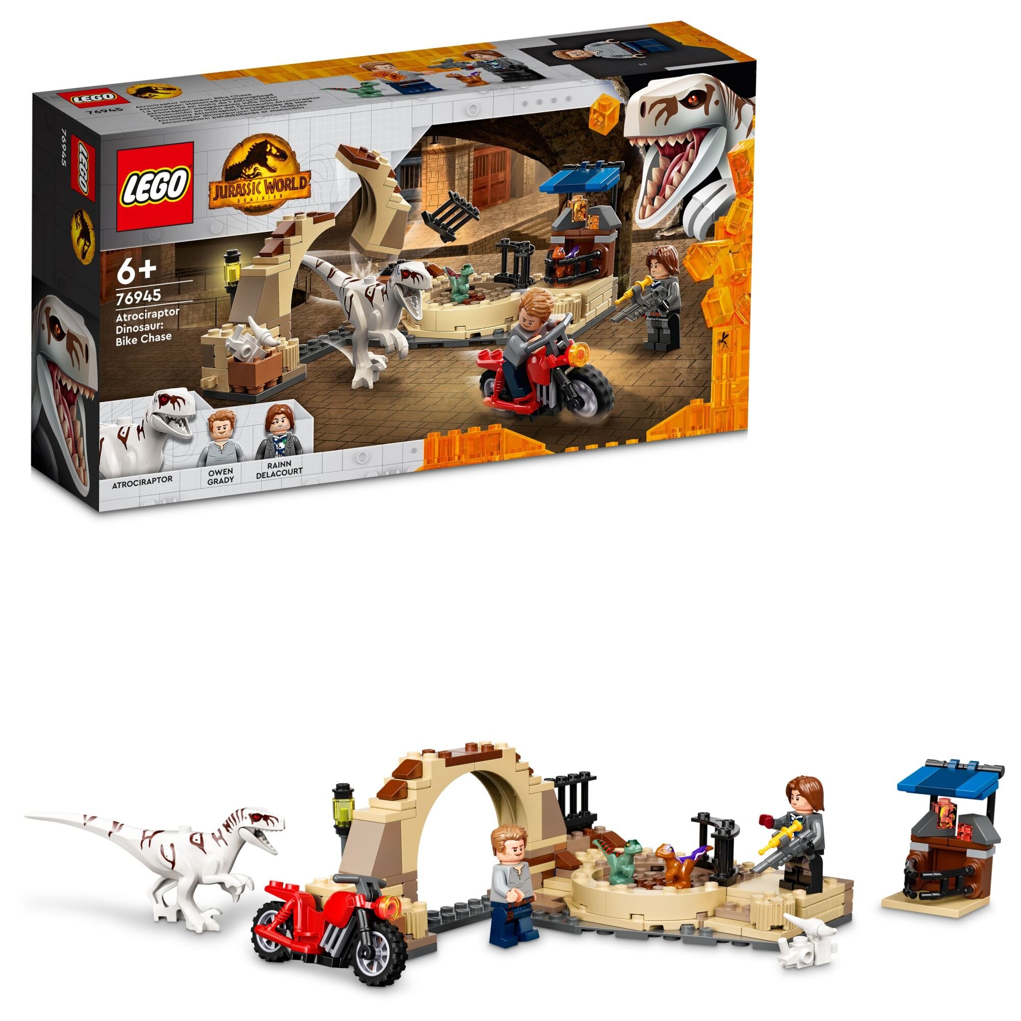 LEGO Jurassic World Atrociraptor: pościg na motocyklu 76945 Od lat dla Was