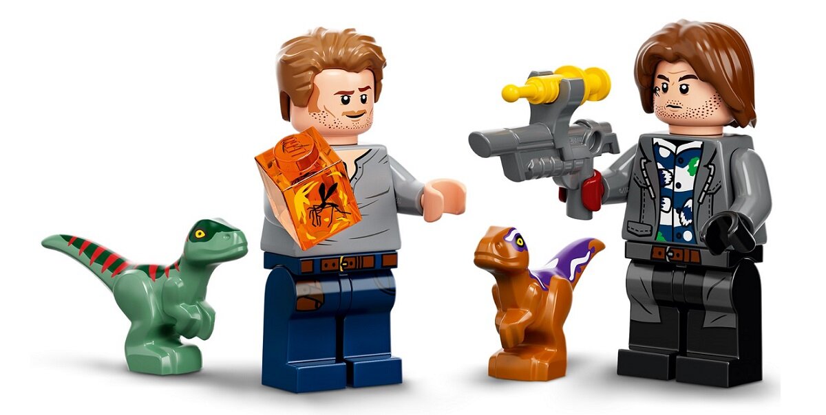 LEGO Jurassic World Atrociraptor: pościg na motocyklu 76945 Minifigurki