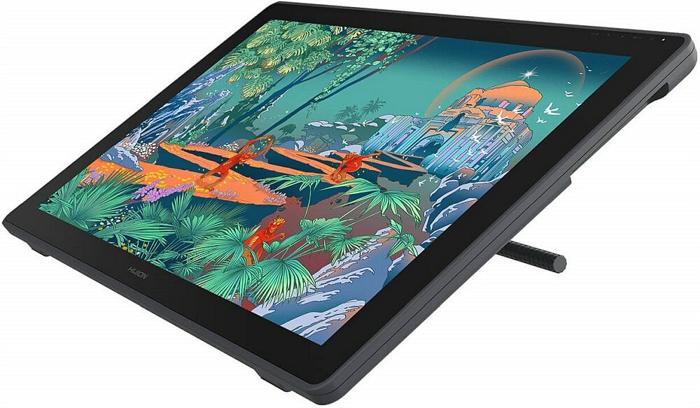 Tablet graficzny HUION Kamvas 24 Plus matryca przekątna rysowanie pióro zasilanie rozdzielczość kolory ekran obraz wymiary 