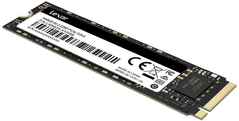 Dysk LEXAR NM620 256GB SSD Niewielkie wymiary Charakteryzuje się dużą bezawaryjnością