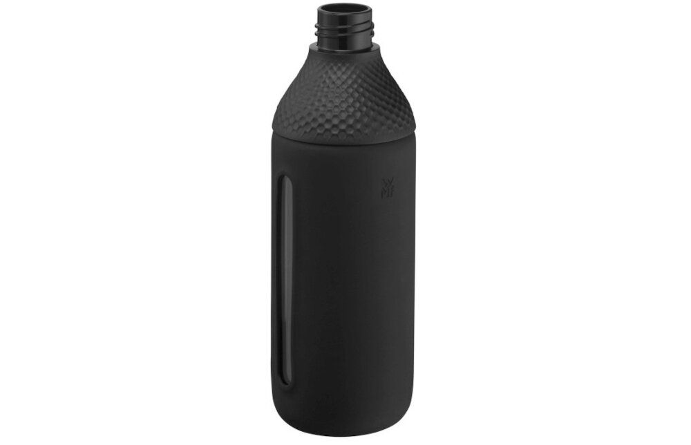 Butelka szklana WMF 172362 Czarny nowoczesny design latwe otwieranie szczelne zamykanie