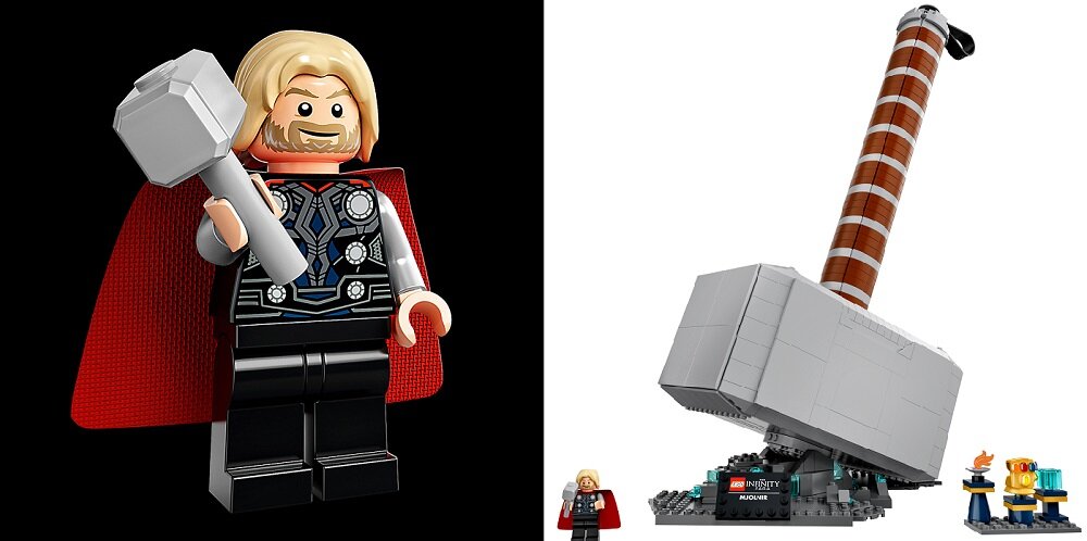 LEGO Marvel Młot Thora 76209 Realistyczny młot Thora