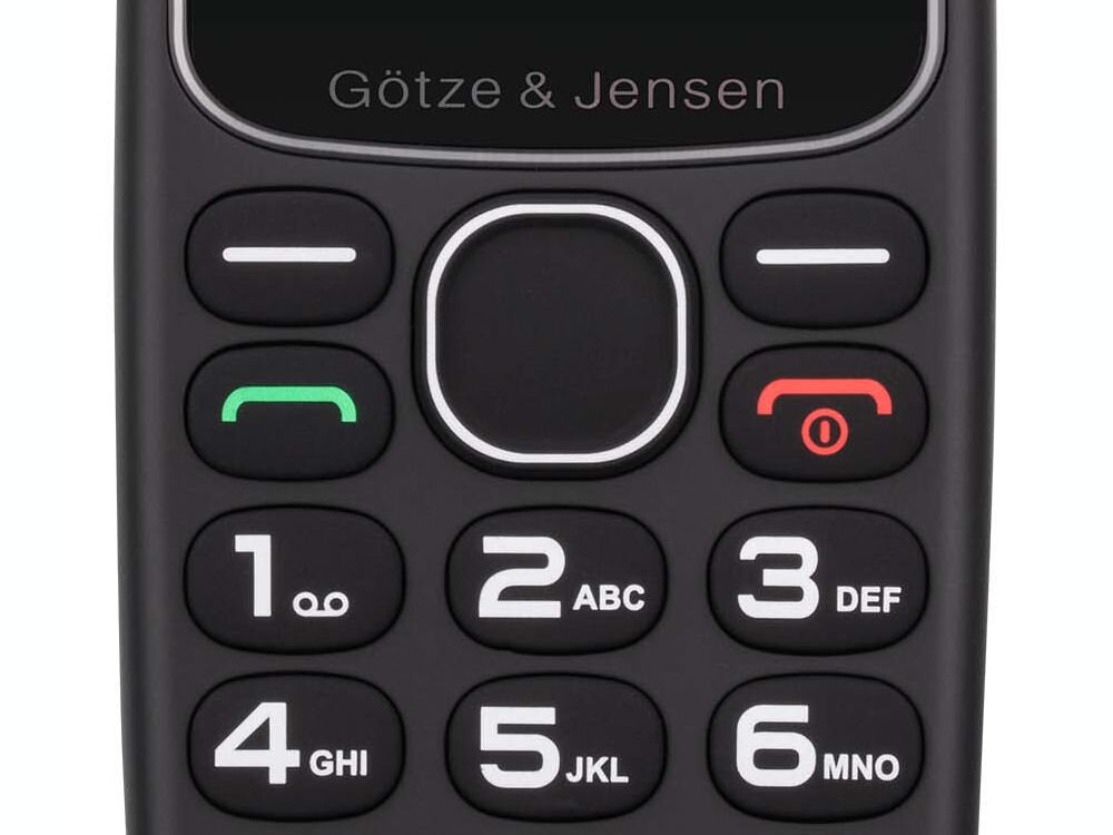 Telefon GSM GOTZE & JENSEN GFE302 Czarny intuicyjne przyciski