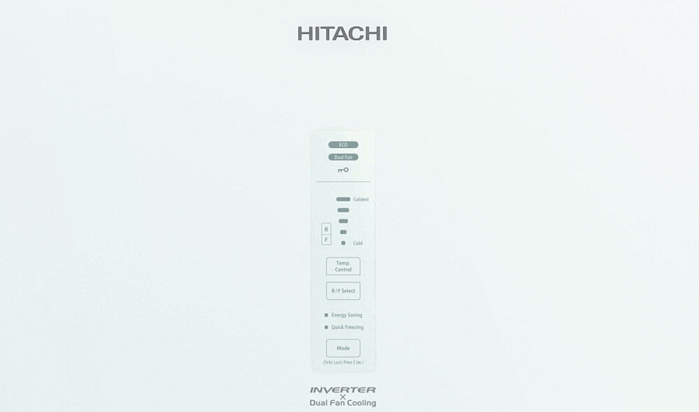 HITACHI R-BGX411PRU0 GBK sterowanie dotykowe panel dotyk wygoda
