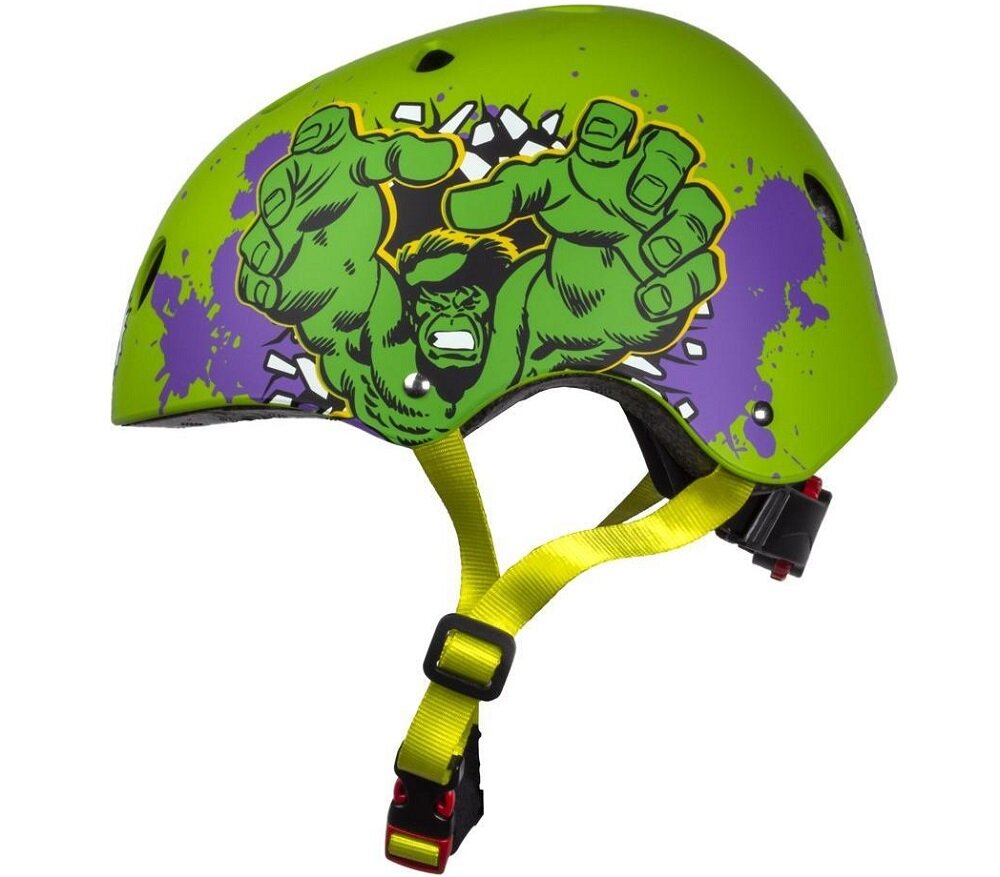 Kask rowerowy SEVEN Avengers Hulk Zielony Dla dzieci (rozmiar M) - bezpieczenstwo  