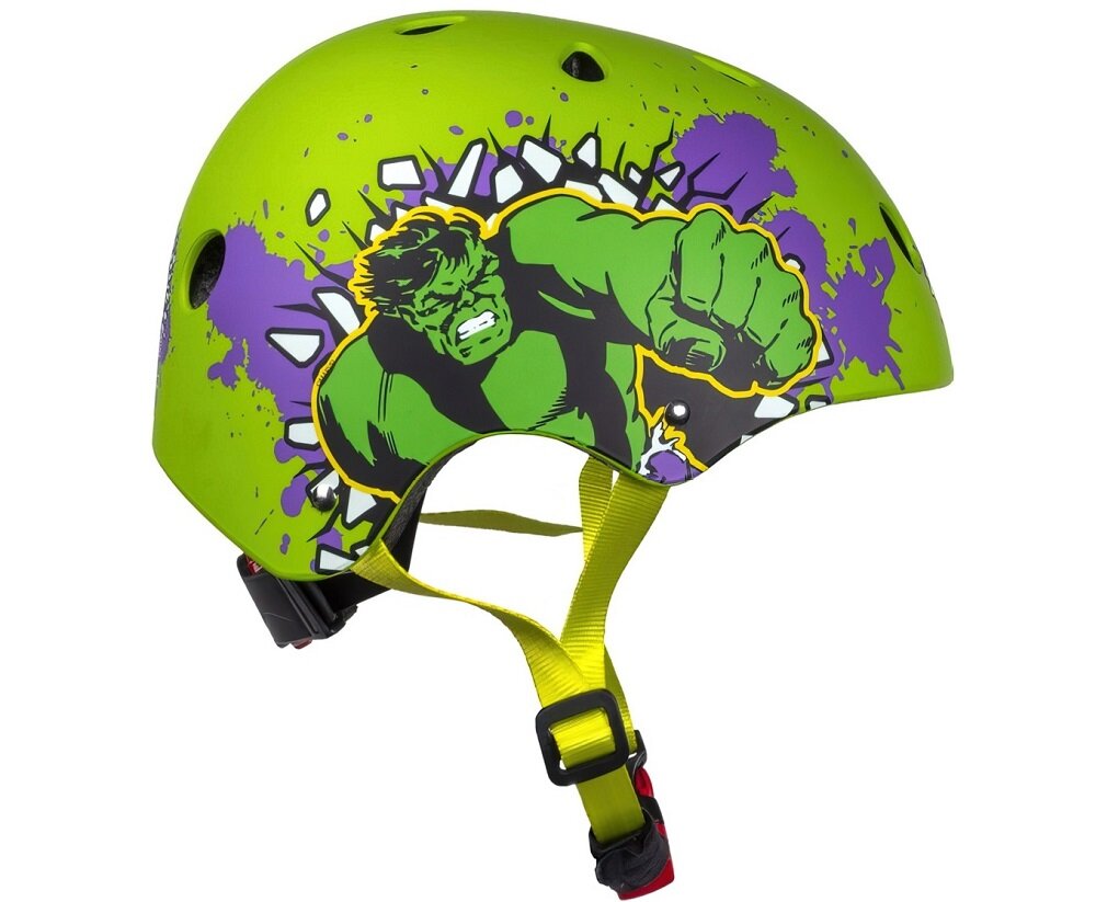 Kask rowerowy SEVEN Avengers Hulk Zielony Dla dzieci (rozmiar M) - pole widzenia  