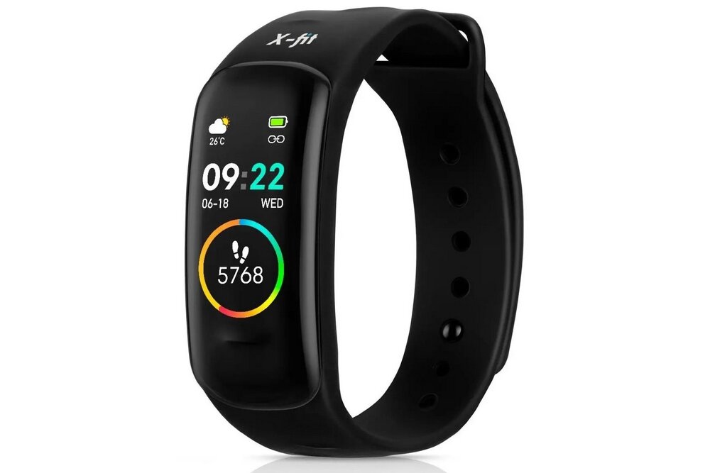 Smartwatch NICEBOY X-fit Plus  ekran bateria czujniki zdrowie sport pasek ładowanie pojemność rozdzielczość łączność sterowanie krew puls rozmowy smartfon aplikacja 