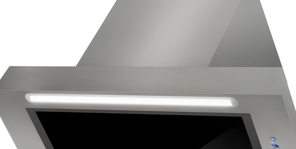 Okap AFRELLI AW-10 Piano 90 Inox/Czarne szkło światło LED