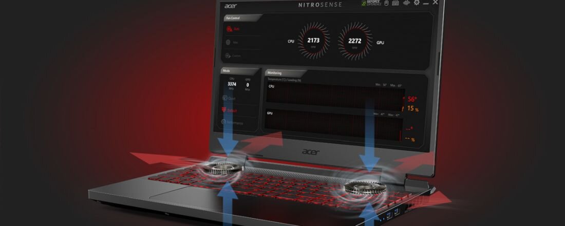Laptop ACER Nitro 5 517-55 - Acer CoolBoost