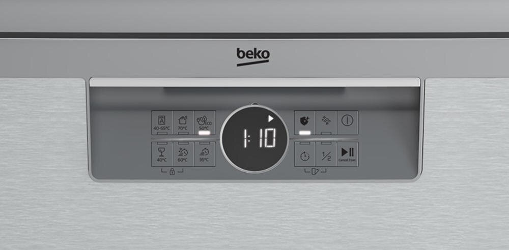 BEKO wygodny panel sterowania program zmywanie pokrętło funkcja zabrudzenie ikonki