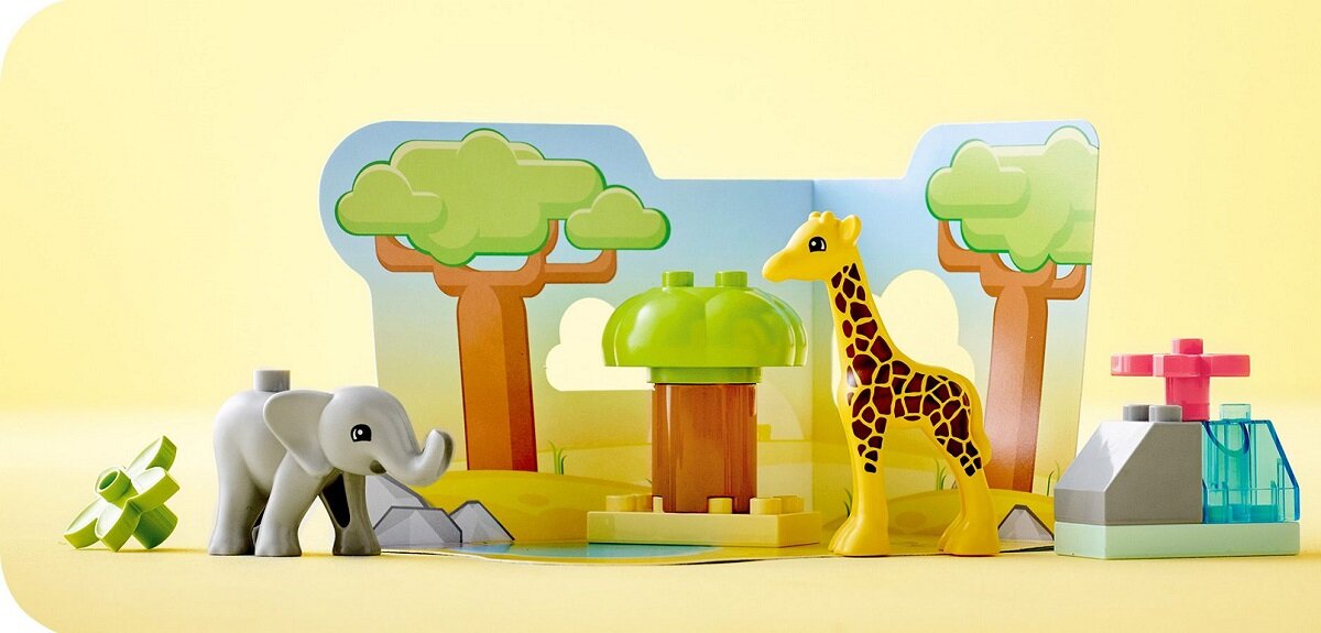 LEGO Duplo Dzikie zwierzęta Afryki 10971 żyrafa słoń 
Zwierzęta w naturalnym środowisku dla małych dzieci
