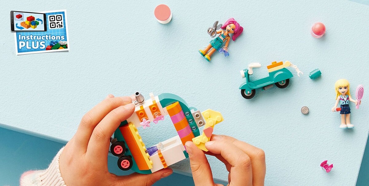 LEGO Friends Mobilny butik 41719 Cyfrowe instrukcje urozmaicają zabawę