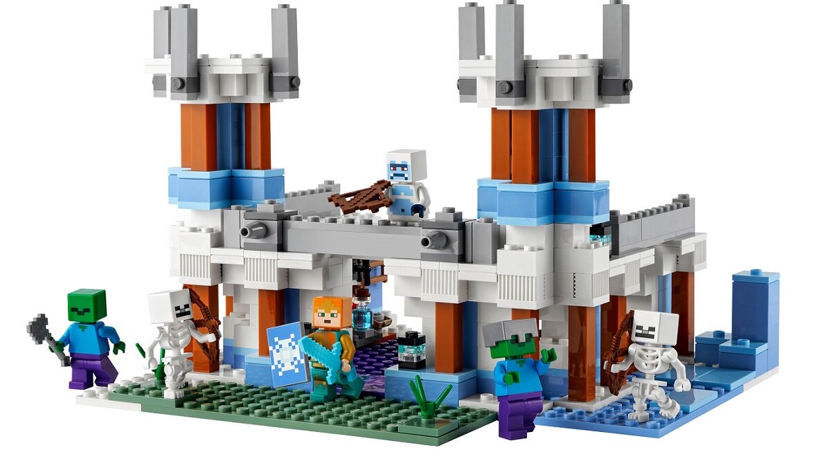 LEGO Minecraft Lodowy zamek 21186 Kreatywna zabawa dla dzieci 