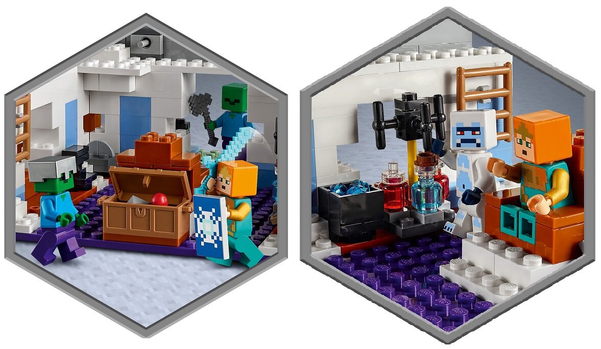 LEGO Minecraft Lodowy zamek 21186 Pomoc w rozwoju życiowych umiejętności