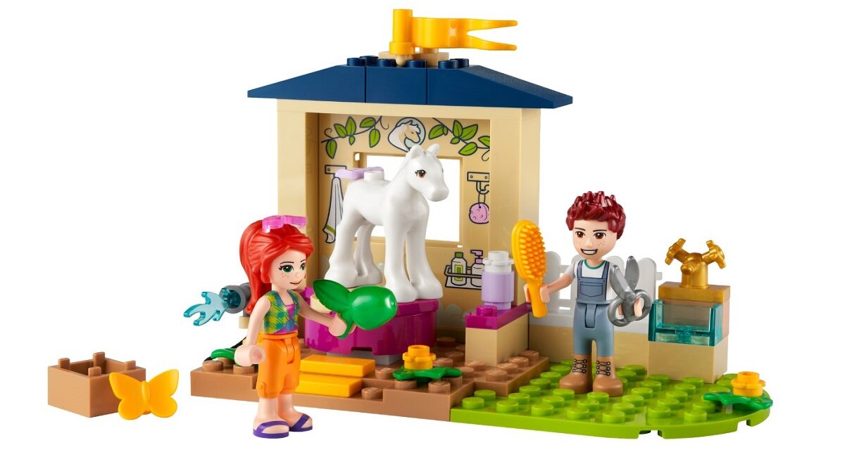 LEGO Friends Kąpiel dla kucyków w stajni 41696 Dodatkowa radość z budowania