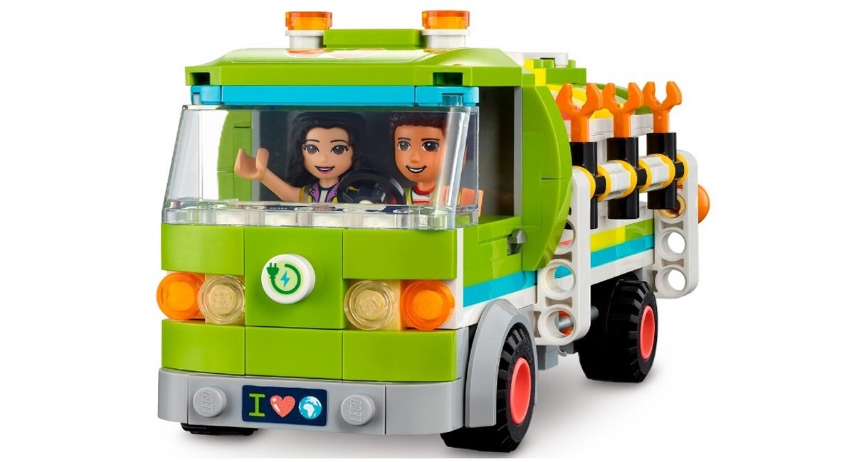 LEGO Friends Ciężarówka recyklingowa 41712 troska o środowisko segregowanie śmieci Wysoka jakość i bezpieczeństwo