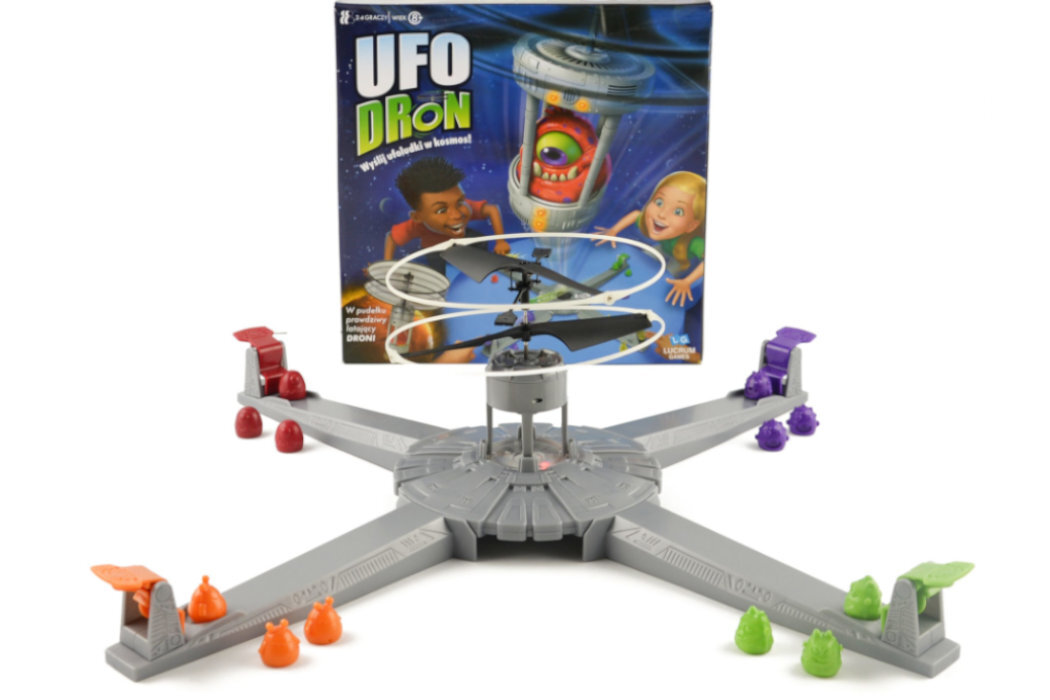 Gra zręcznościowa LUCRUM GAMES Ufodron 00075 zabawa dron zręczność kosmici pomoc UFO