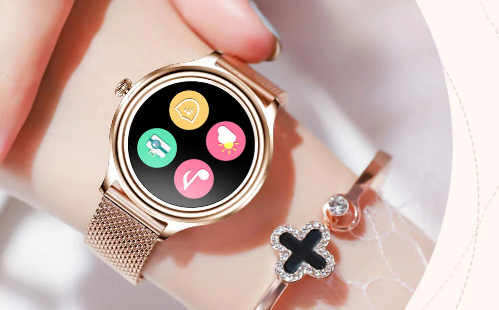 Smartwatch KUMI K3 zarysowania zadrapania odporność wygląd stal tarcza