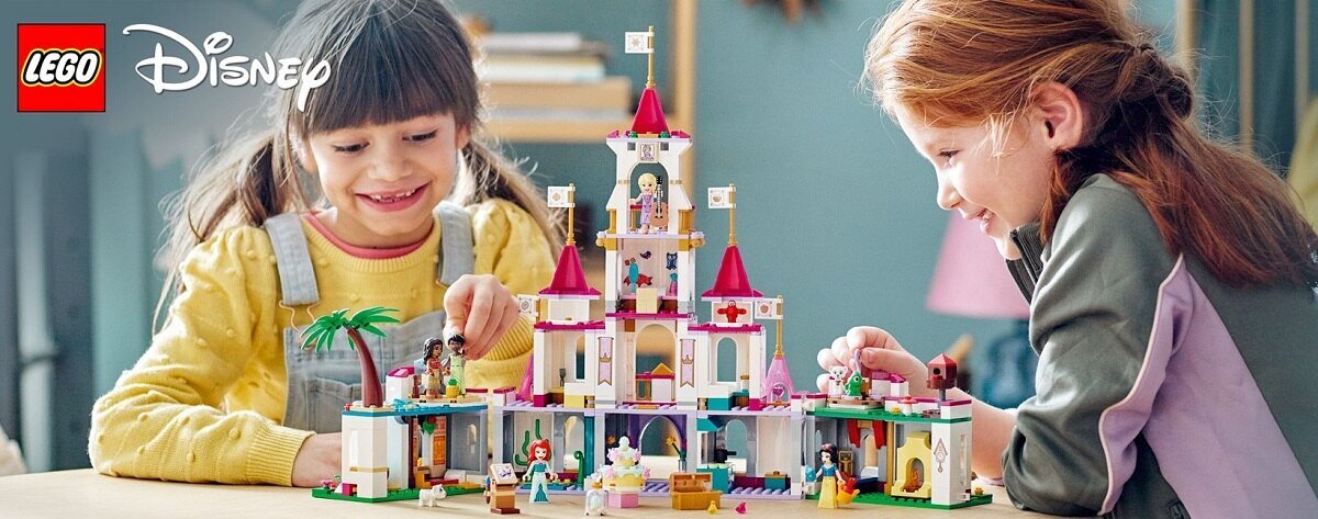 LEGO Disney Princess Zamek wspaniałych przygód 43205 Zbuduj zamek wspaniałych przygód Stworzony, by pobudzać dziecięcą wyobraźnię