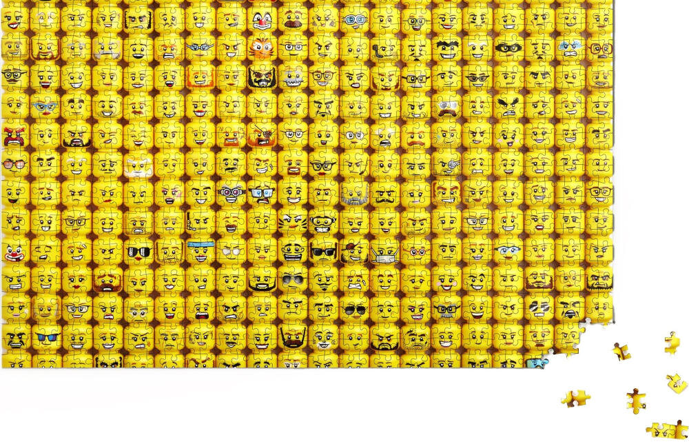 LEGO Minifigure Faces 60193 puzzle relaks odprężenie zajęcie rozwój mózg koncentracja logiczne myślenie