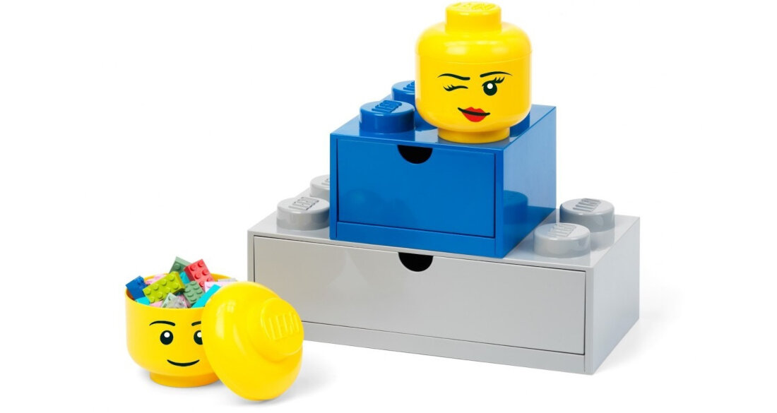 Pojemnik na LEGO mini glowa Chlopiec zolty 40331724