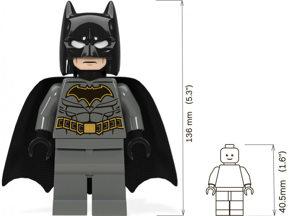 Latarka LEGO DC Batman LGL-TO36 wysokosc baterie