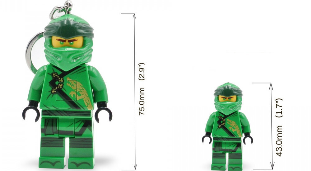 Brelok LEGO Ninjago Lloyd LGL-KE150H z latarką wysokosc baterie