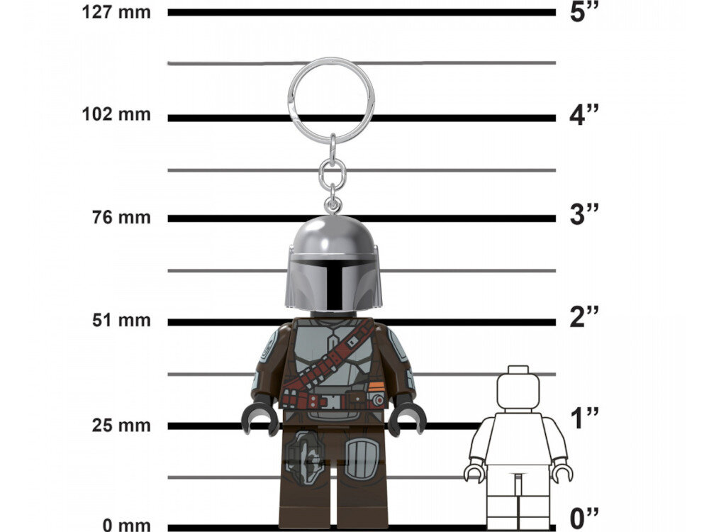 Brelok LEGO Star Wars The Mandalorian LGL-KE187 z latarką wysokosc baterie