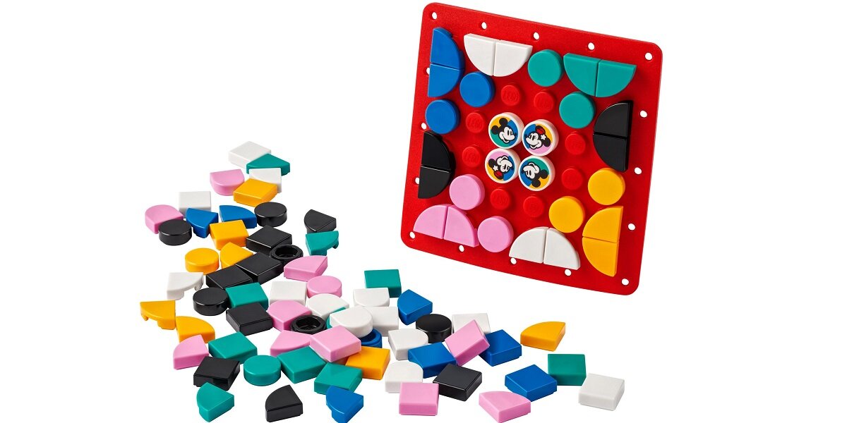 LEGO Dots Myszka Miki i Myszka Minnie - naszywka 41963 Kieszonkowe wymiary