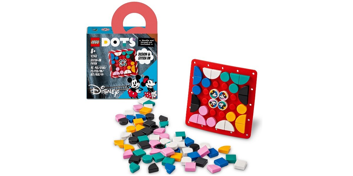 LEGO Dots Myszka Miki i Myszka Minnie - naszywka 41963 Od lat dla Was