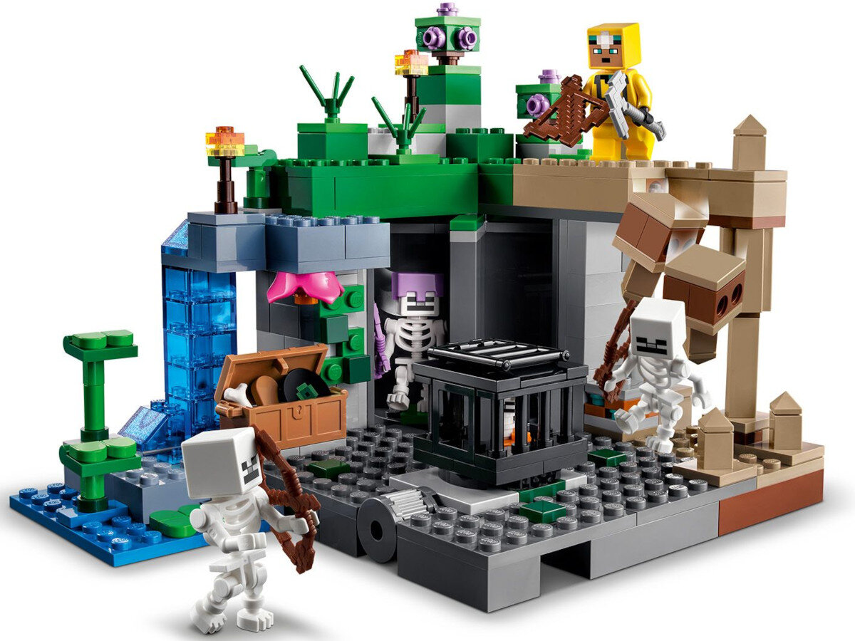 LEGO Minecraft Loch szkieletów 21189 elementy zestaw